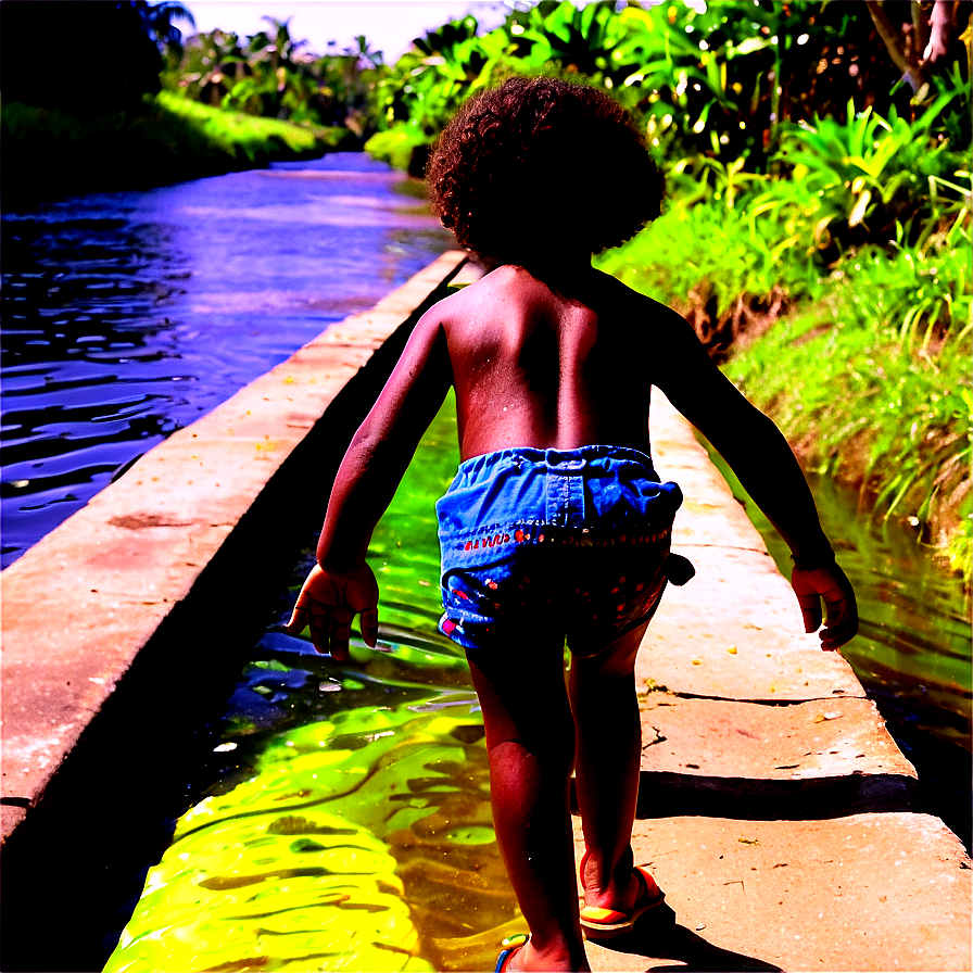 Walking Alongside A Canal Png Naa40 PNG image