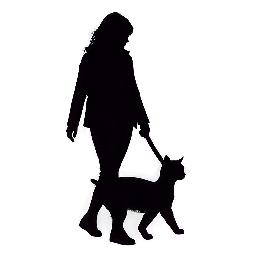 Walking Cat Silhouette Png Yqt30 PNG image