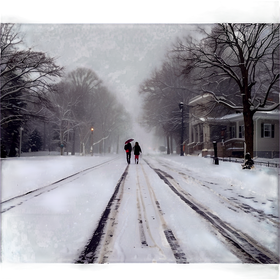 Walking In A Snowstorm Png 05232024 PNG image