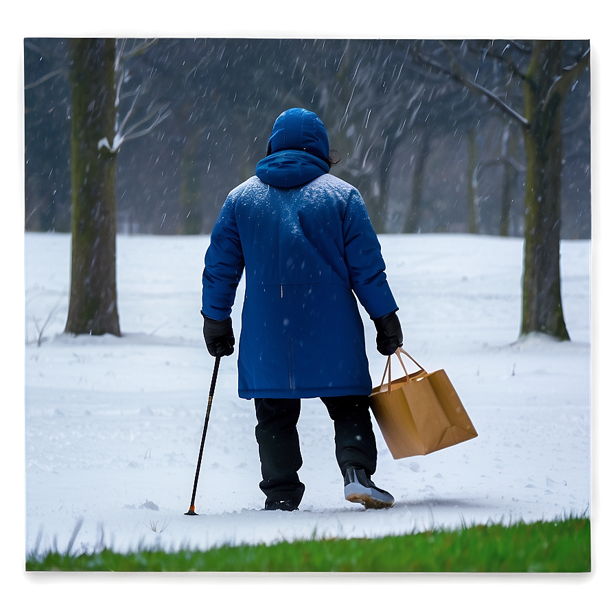 Walking In A Snowstorm Png Jmu41 PNG image