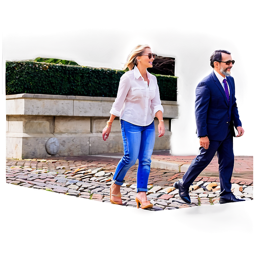 Walking On A Cobblestone Path Png Hdp PNG image