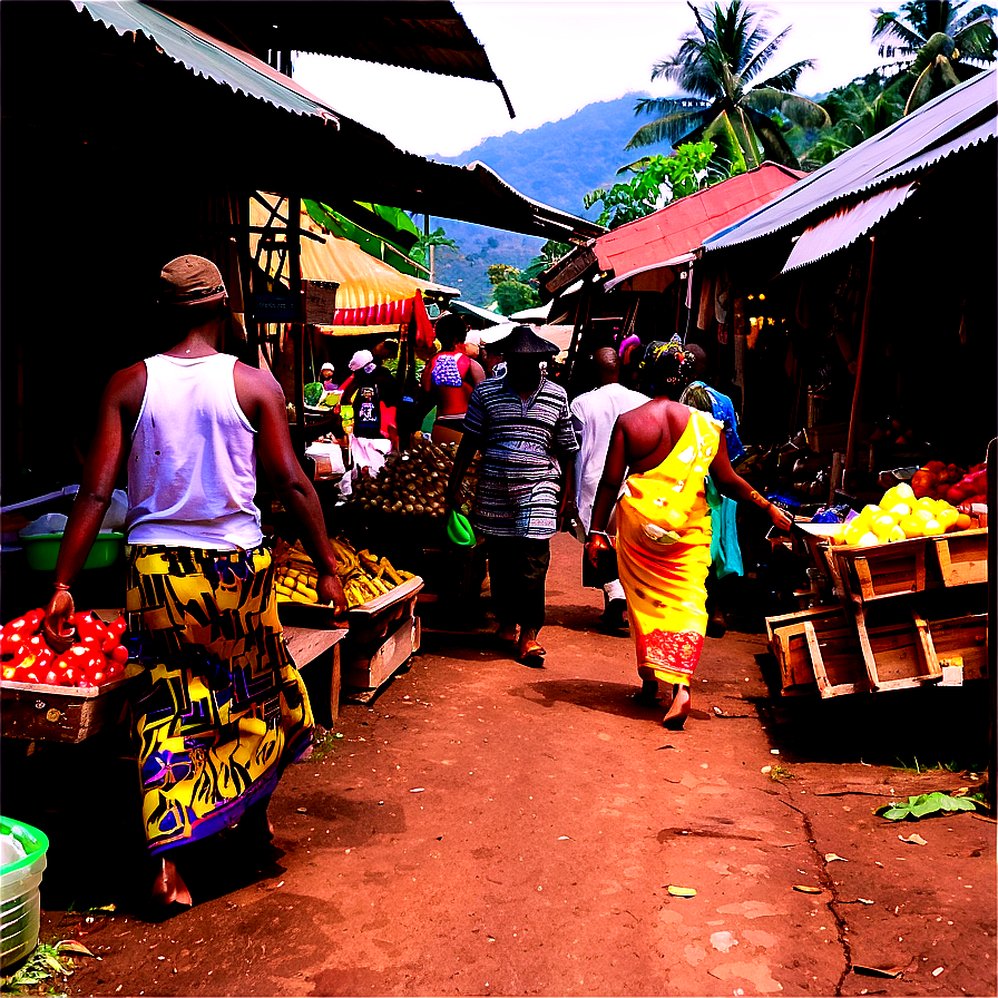 Walking Through A Market Png Fcm26 PNG image