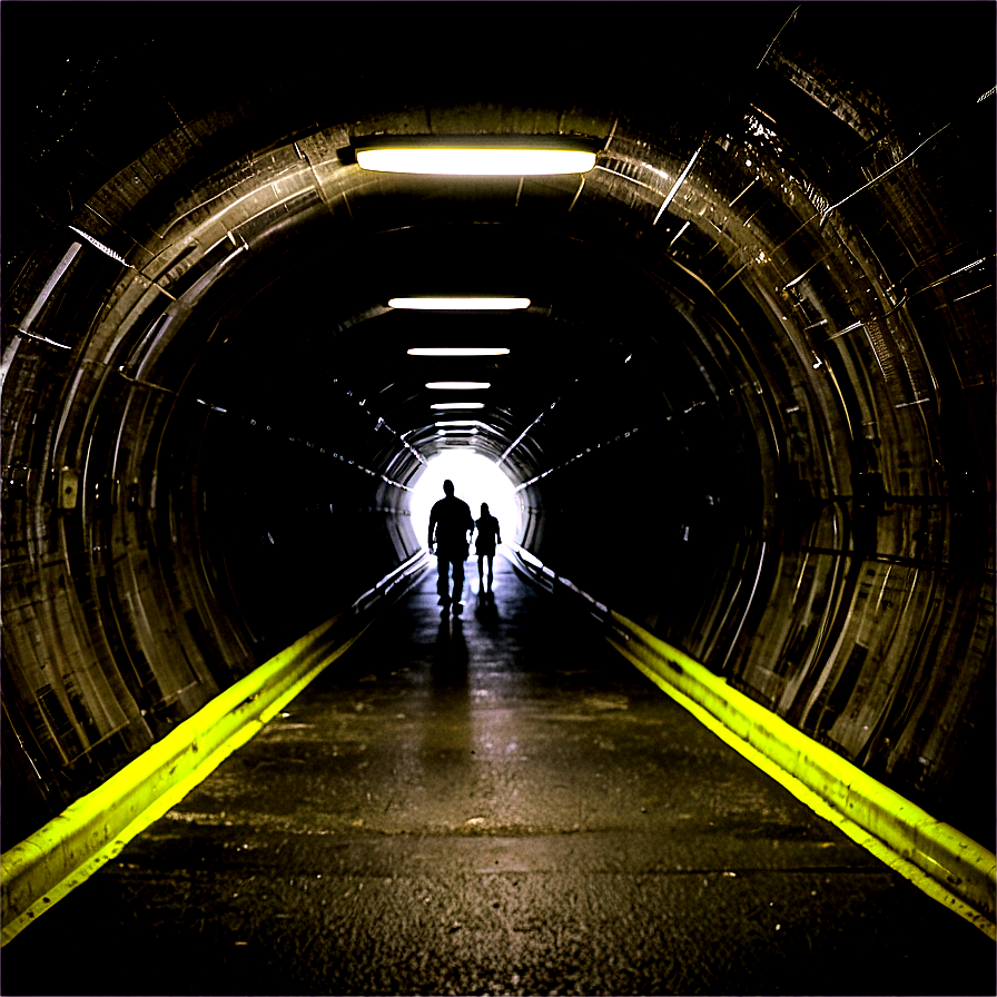 Walking Through A Tunnel Png 1 PNG image