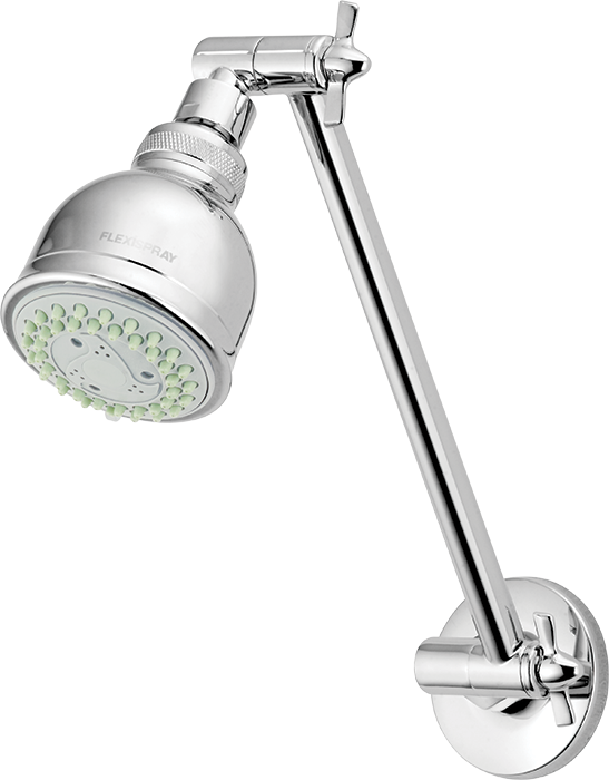 Wall Mounted Adjustable Shower Head PNG image