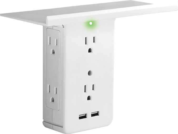 Wall Mounted Power Outletwith U S B Ports PNG image