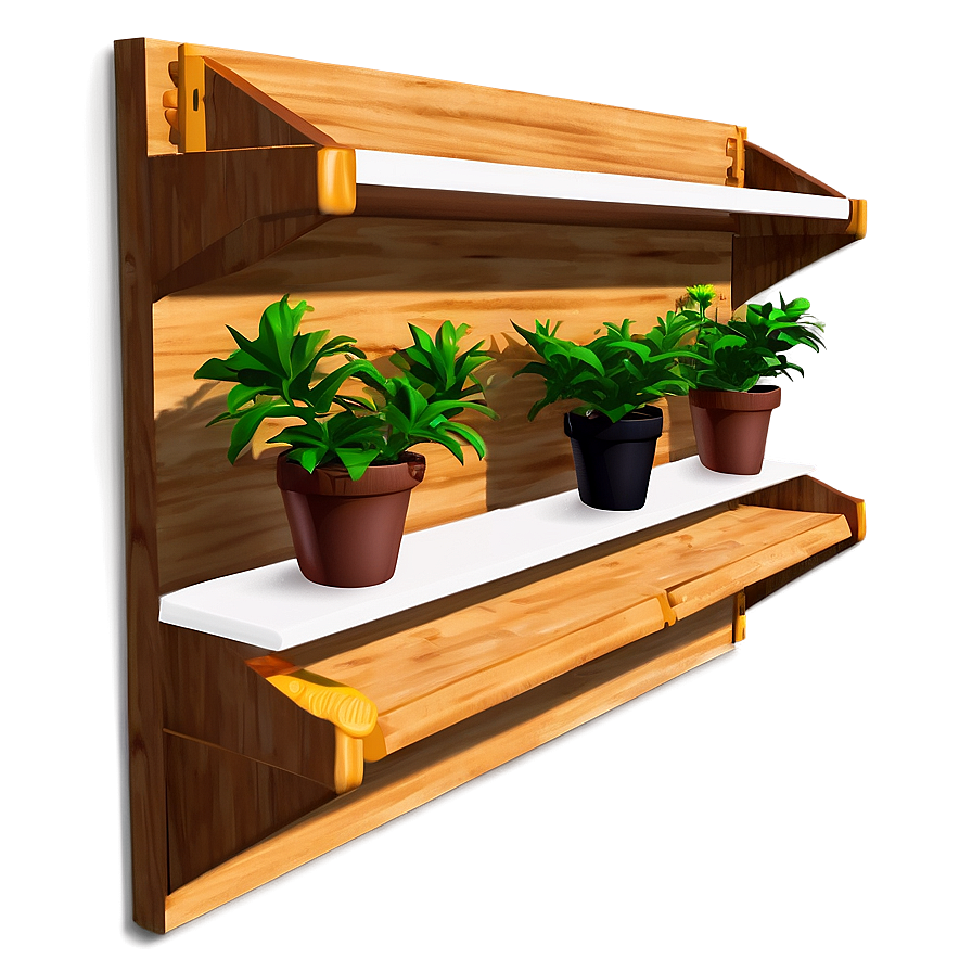 Wall Shelf For Plants Png 51 PNG image