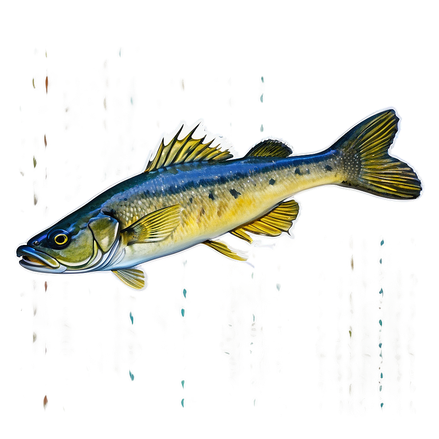 Walleye Swimming Png Frt78 PNG image