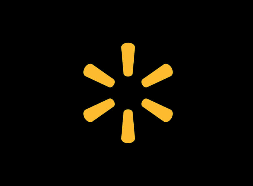 Walmart Spark Logoon Black Background PNG image