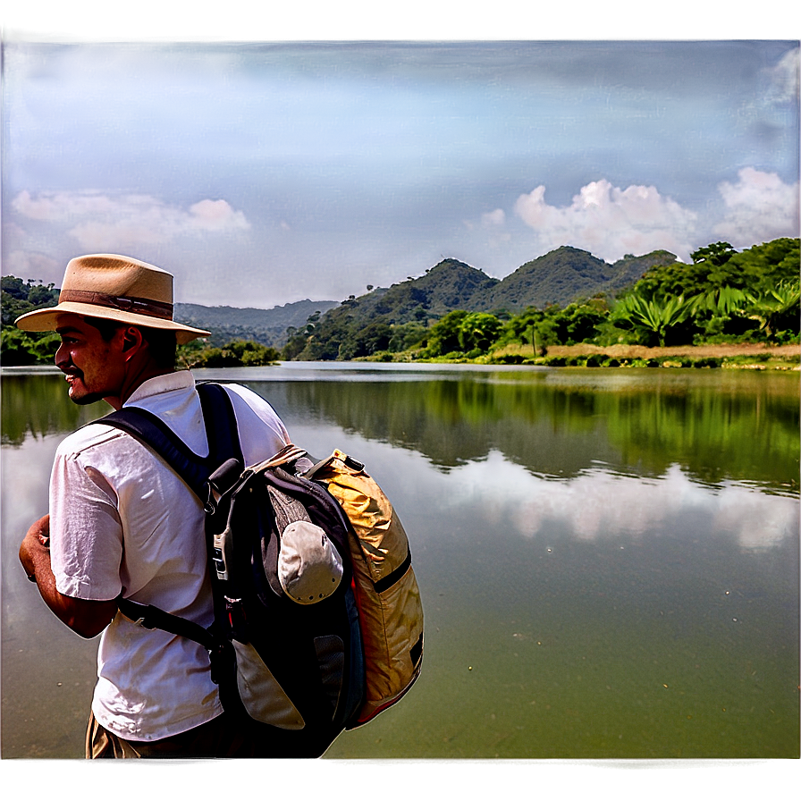 Wanderer By River Png Qhd PNG image