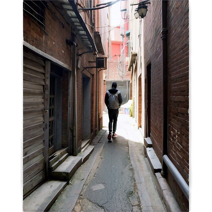 Wanderer In Alley Png Irf21 PNG image