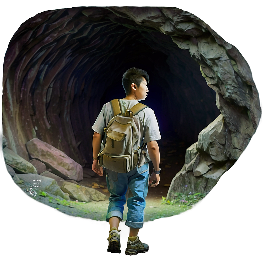 Wanderer In Cave Png Pnw33 PNG image