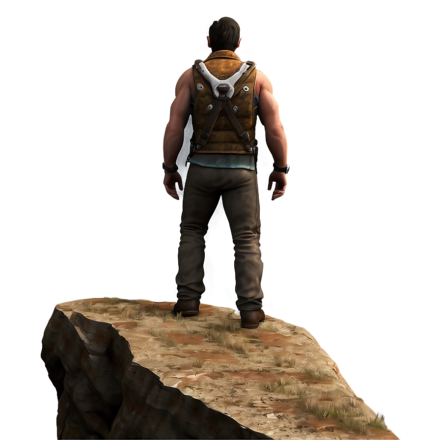 Wanderer On Cliff Png 8 PNG image