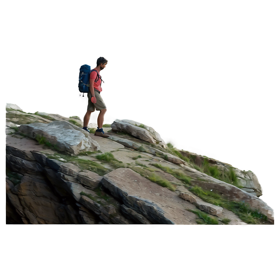 Wanderer On Cliff Png Vbp PNG image