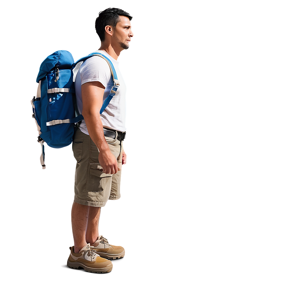 Wanderer With Backpack Png Gyp PNG image