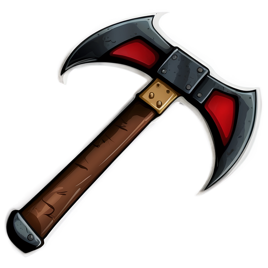 War Axe Cartoon Png 05252024 PNG image