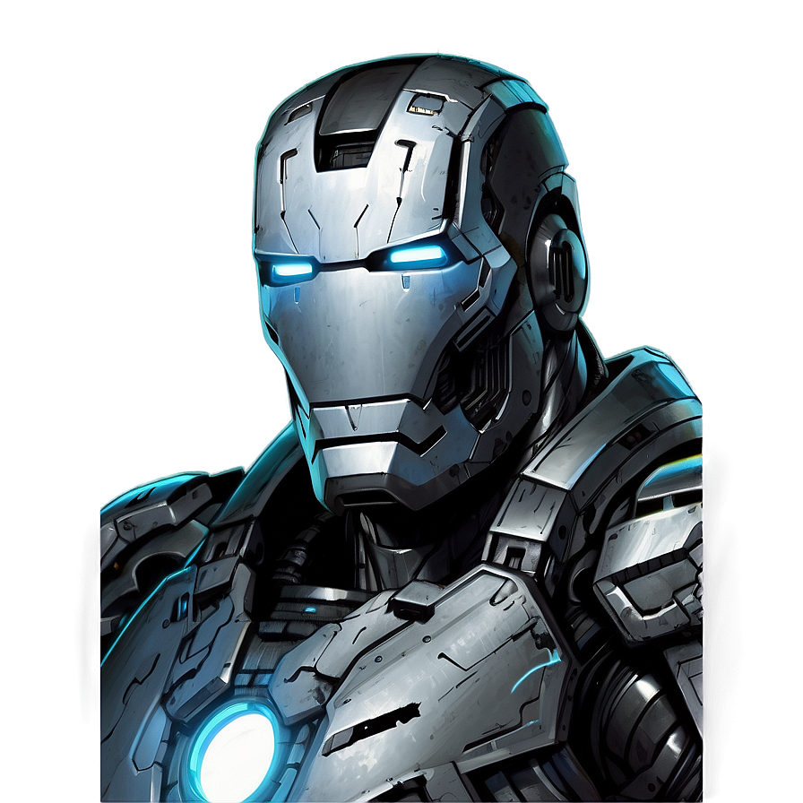 War Machine Comic Art Png 06272024 PNG image