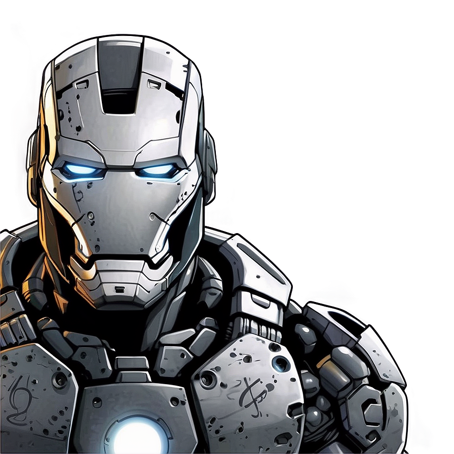 War Machine Comic Art Png Owa PNG image