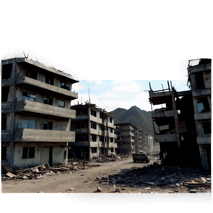 War-torn City Destruction Png Ies10 PNG image