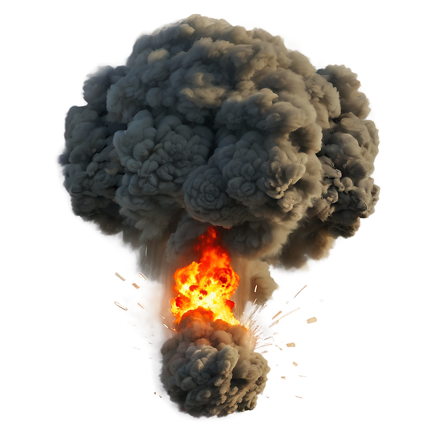 War Zone Bomb Explosion Png 04302024 PNG image