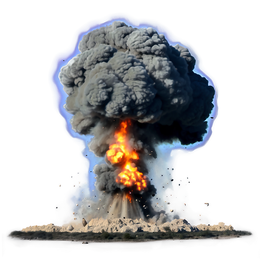 War Zone Bomb Explosion Png Ppf PNG image