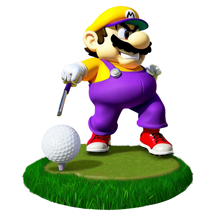 Wario Golf Swing Png Gxl68 PNG image