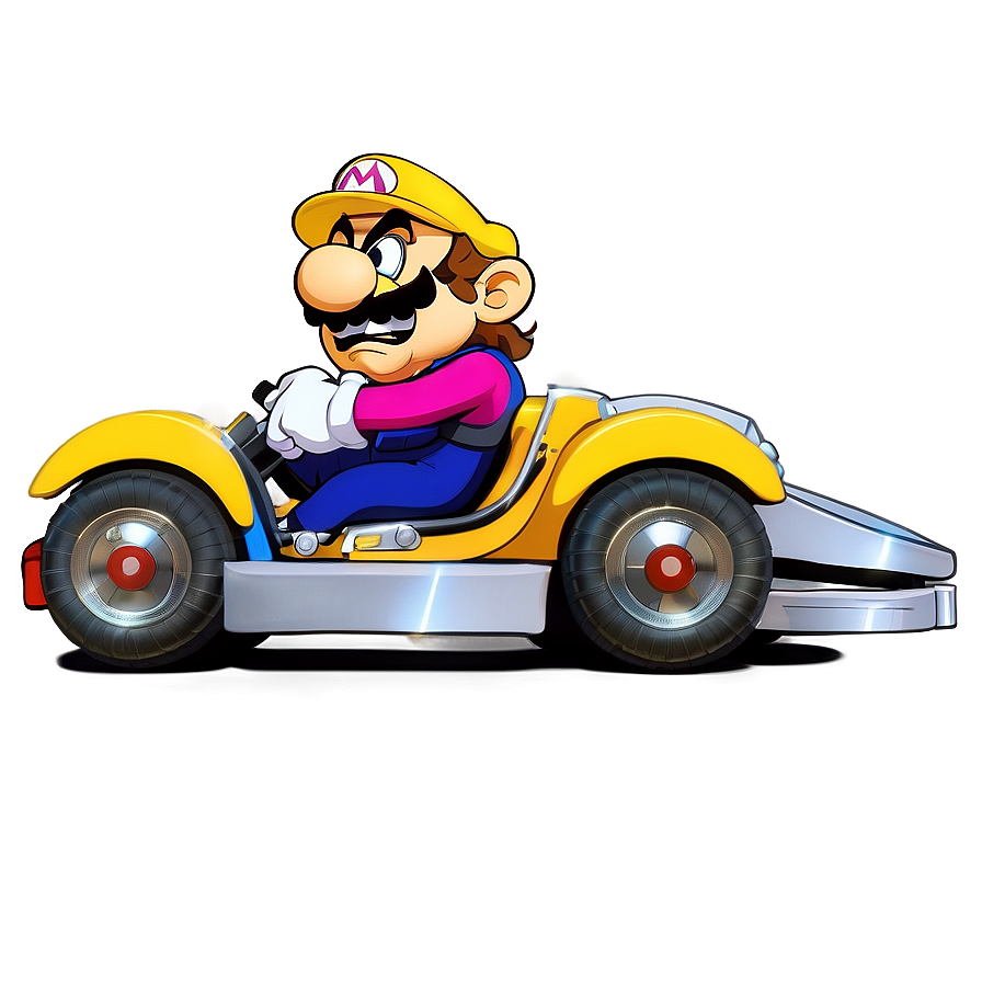 Wario Kart Racing Png Ssr PNG image