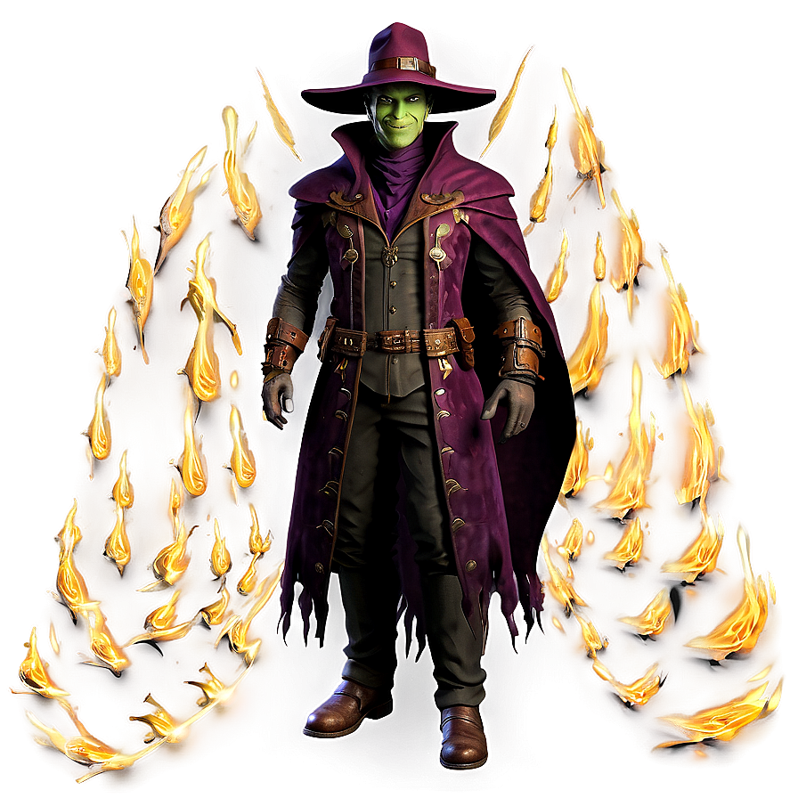 Warlock Costume Png 06242024 PNG image