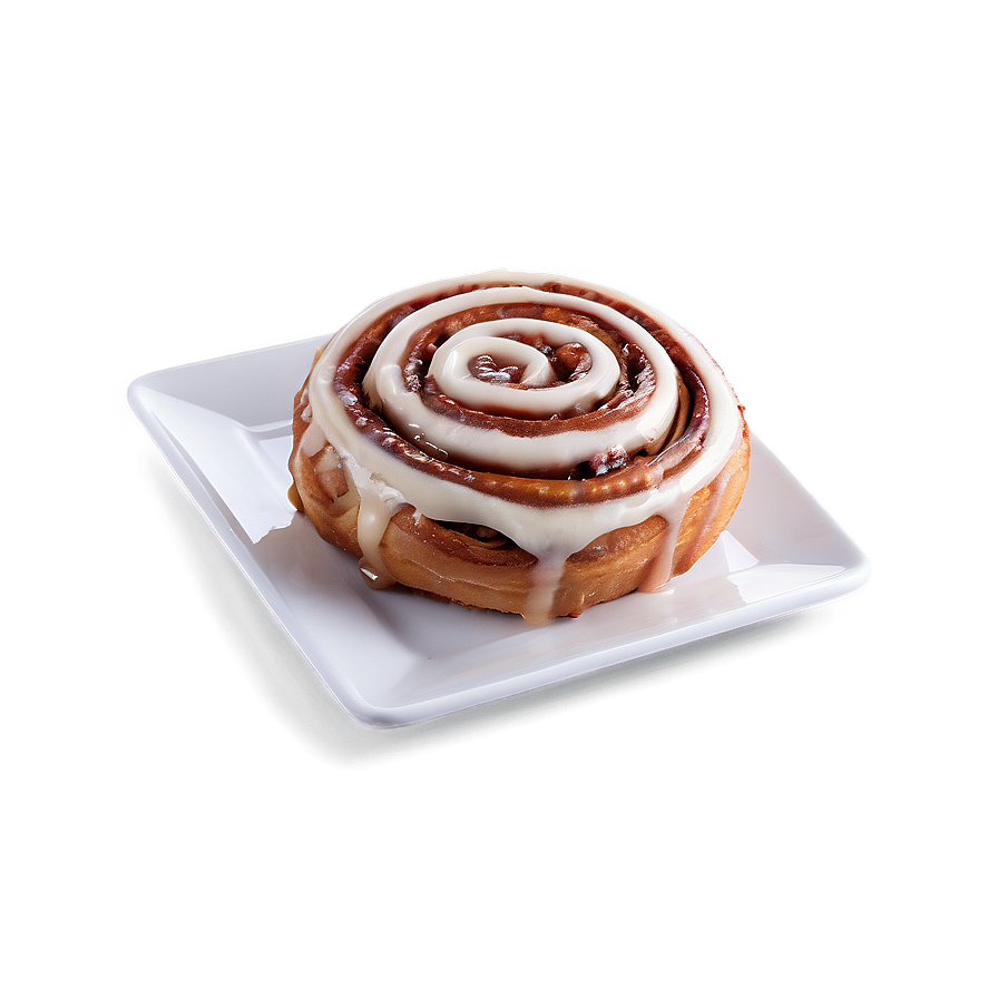 Warm Cinnamon Roll Dessert Png 06122024 PNG image