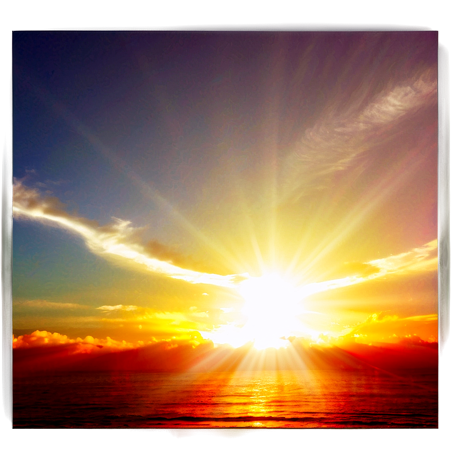 Warm Radiant Sunrise Png 79 PNG image