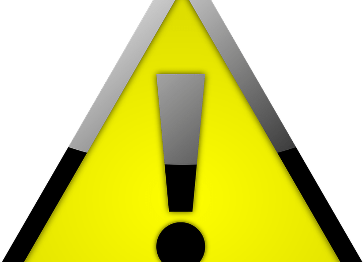 Warning Exclamation Sign PNG image