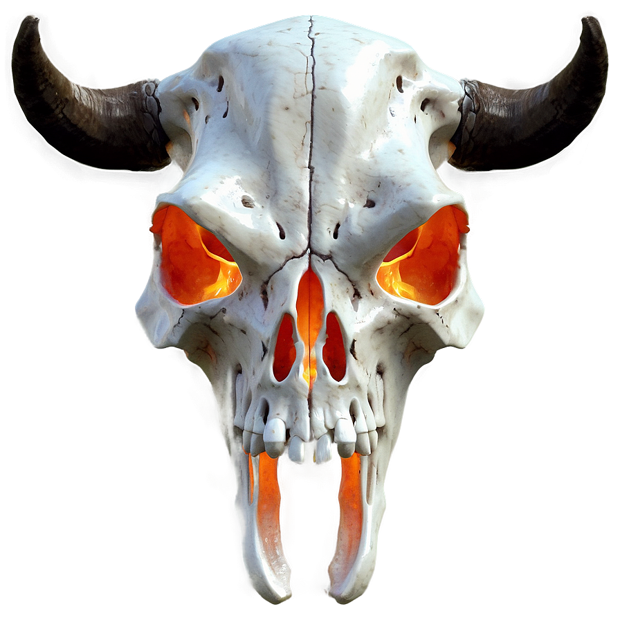 Warrior Cow Skull Png 06132024 PNG image