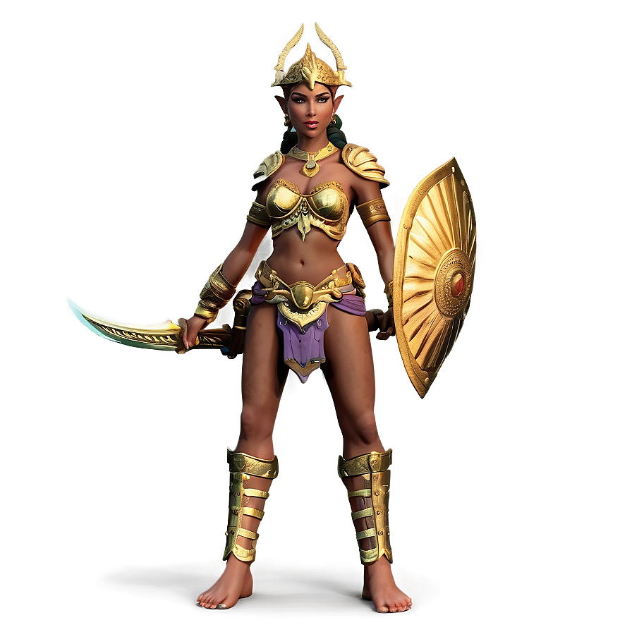 Warrior Goddess Artwork Png Bih34 PNG image