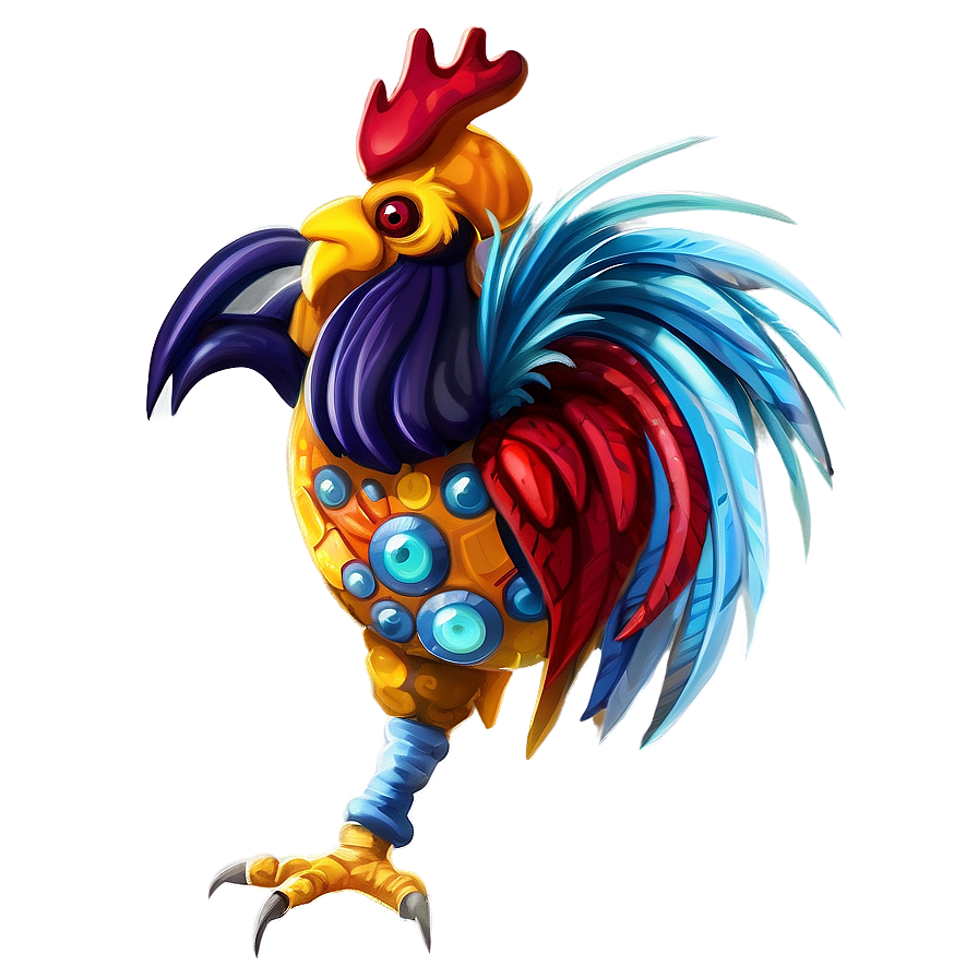 Warrior Rooster Fantasy Png 05242024 PNG image