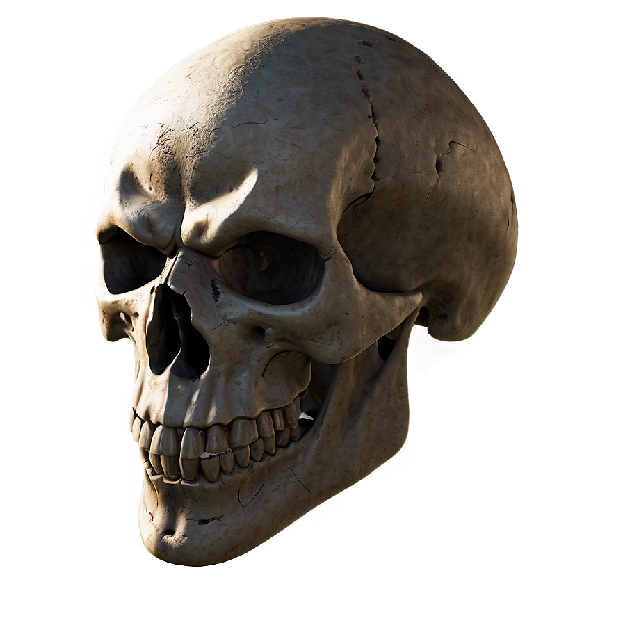 Warrior Skull Face Portrait Png Arp PNG image