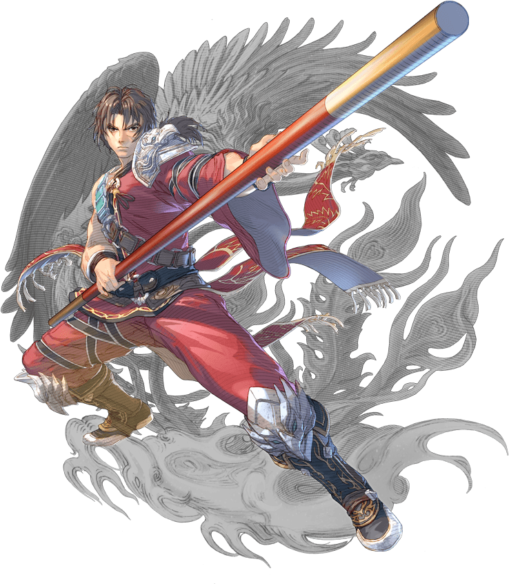 Warrior_with_ Spirit_ Wings_ Artwork PNG image