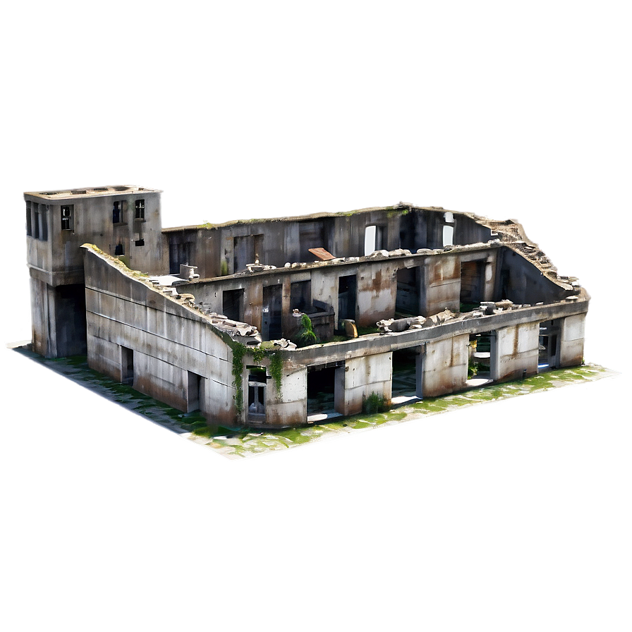 Wartime Ruined Building Png 15 PNG image