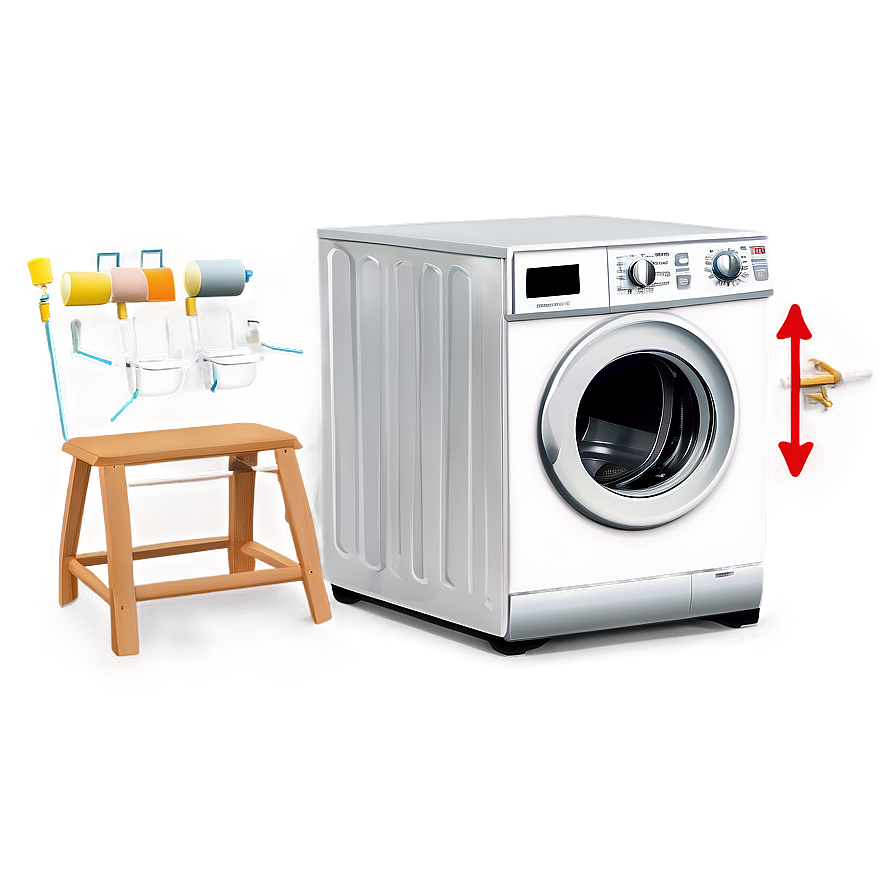 Washer With Adjustable Legs Png Egd94 PNG image