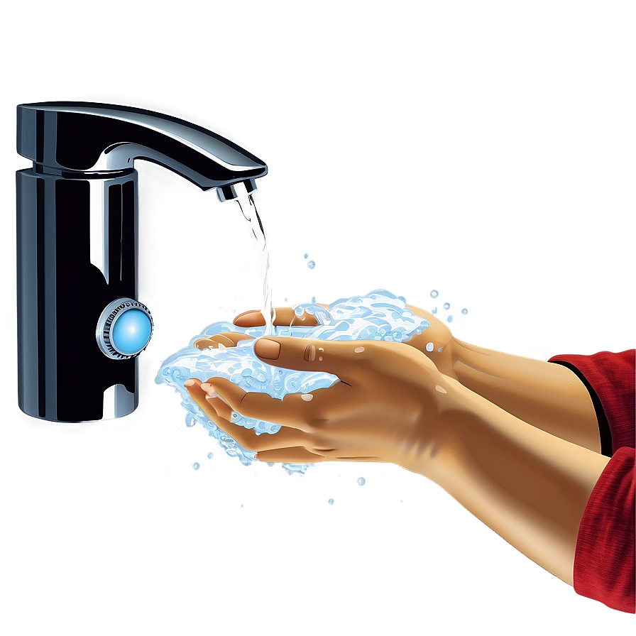 Washing Hands In Running Water Png 32 PNG image