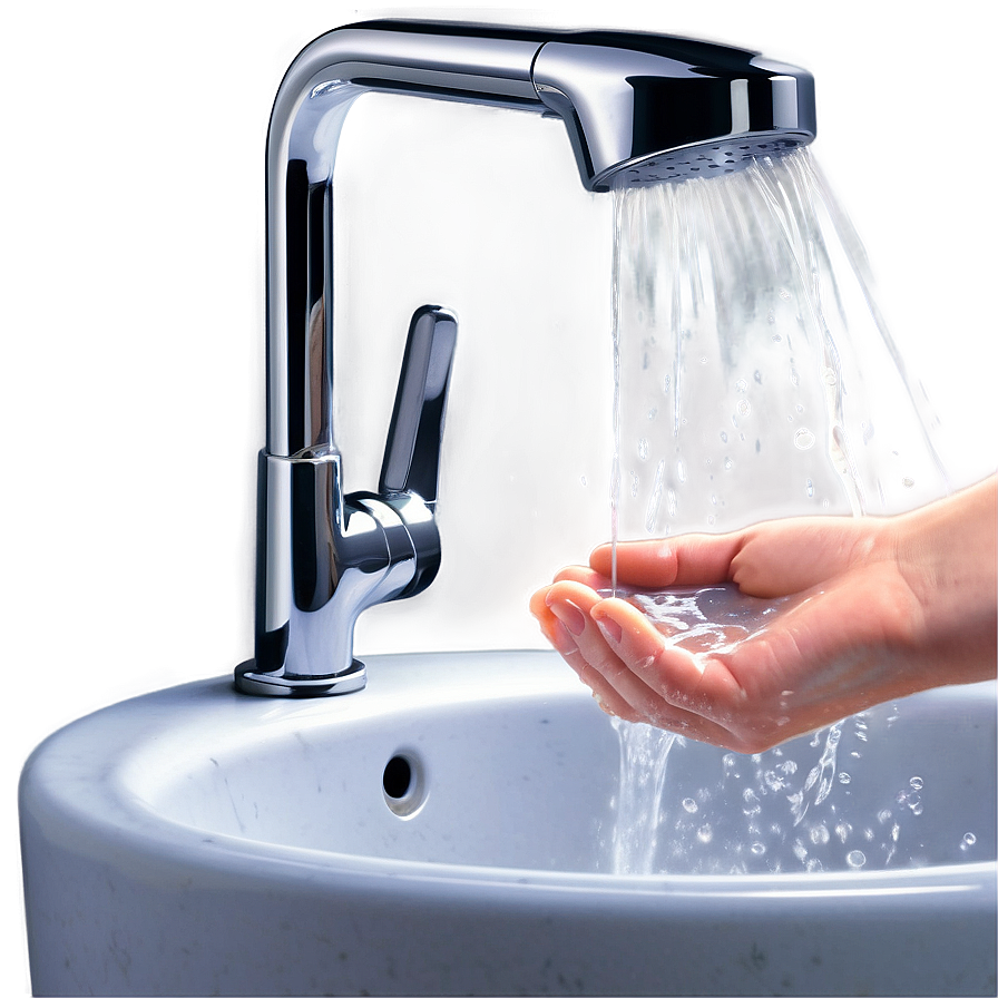 Washing Hands In Running Water Png Pdd PNG image