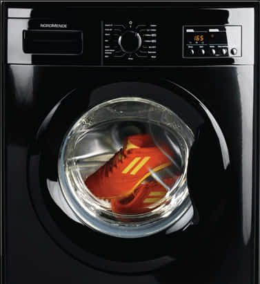 Washing Machine Cleaning Sneakers PNG image