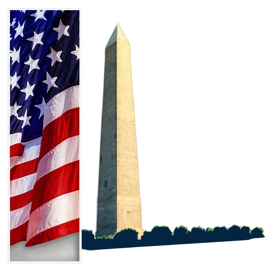 Washington Monument 4th Of July Theme Png 88 PNG image