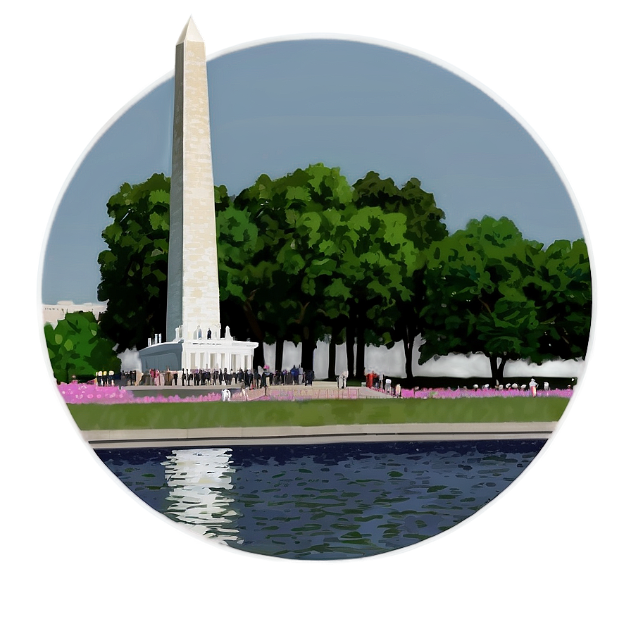 Washington Monument And Capitol Hill Combo Png Ikn PNG image