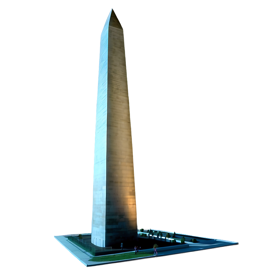 Washington Monument Glowing At Night Png 60 PNG image