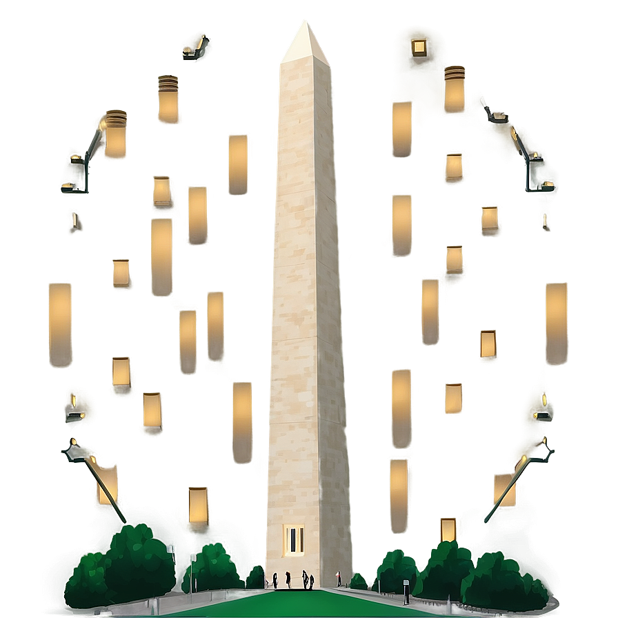 Washington Monument Illustration Png 06202024 PNG image