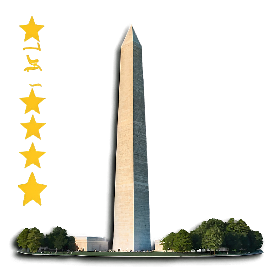 Washington Monument Night View Png Srs27 PNG image