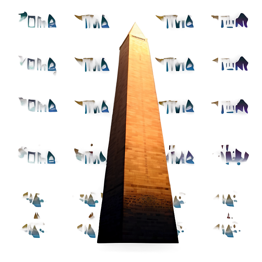 Washington Monument Sunset Background Png Bby55 PNG image