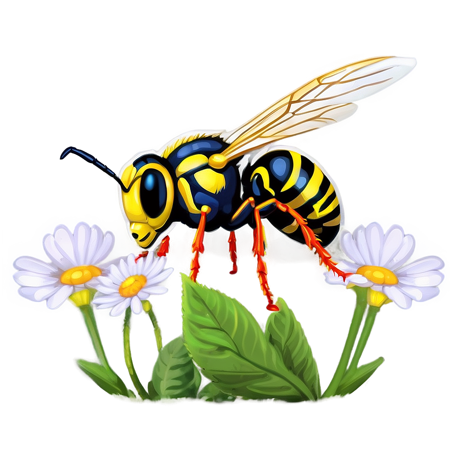 Wasp In Nature Png 05242024 PNG image