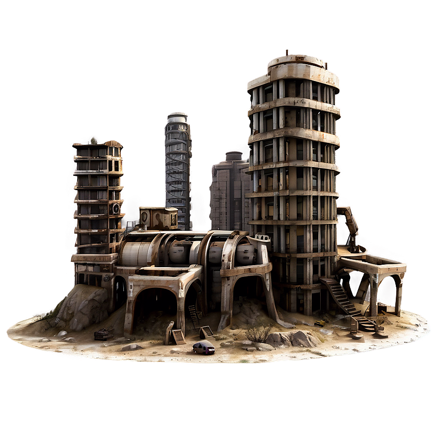 Wasteland City Png Dfc PNG image