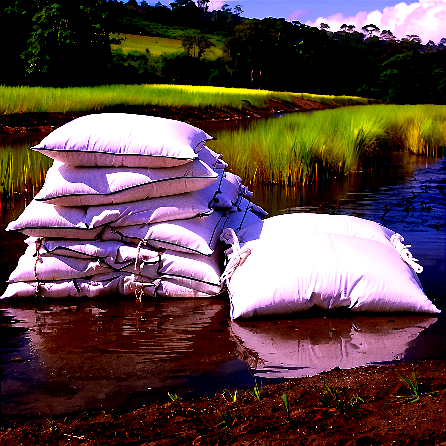 Water Diversion Sandbags Png Opf36 PNG image