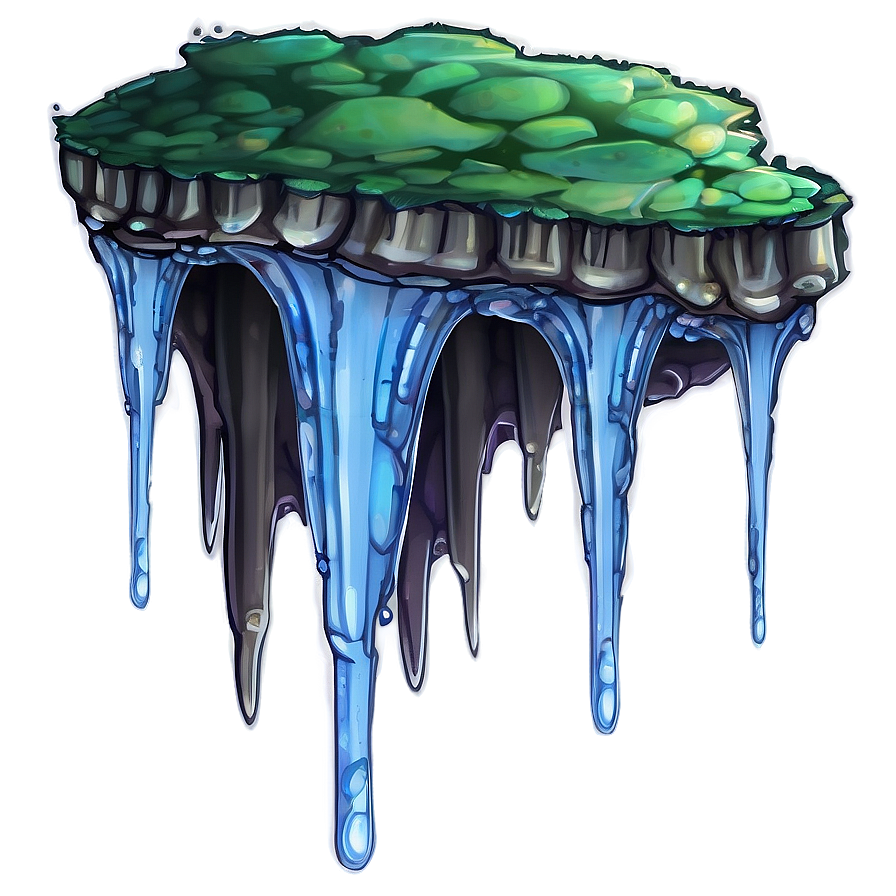 Water Dripping Cave Stalactite Png 06272024 PNG image